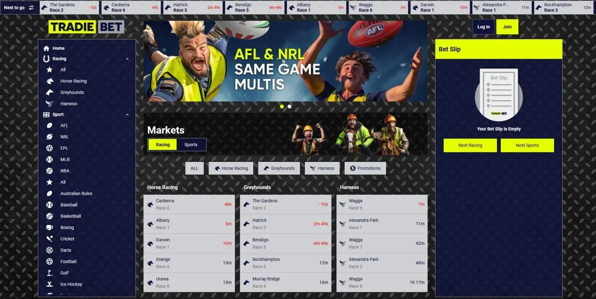 TradieBet screenshot